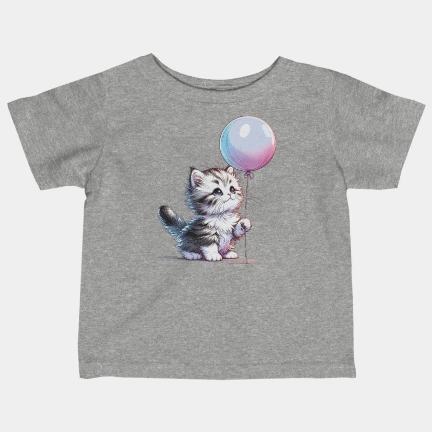 Kitten & Balloon Baby Tee