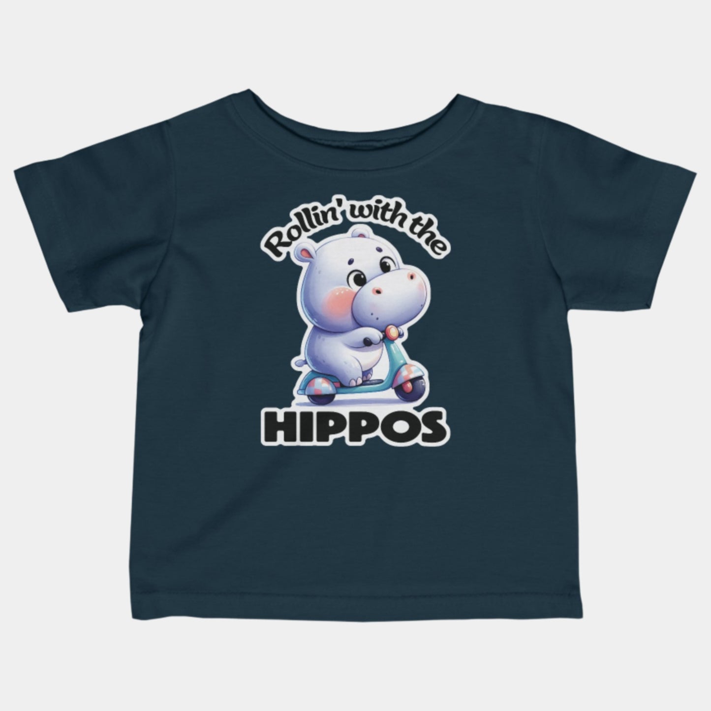 'Rollin' with the Hippos' Baby T-shirt