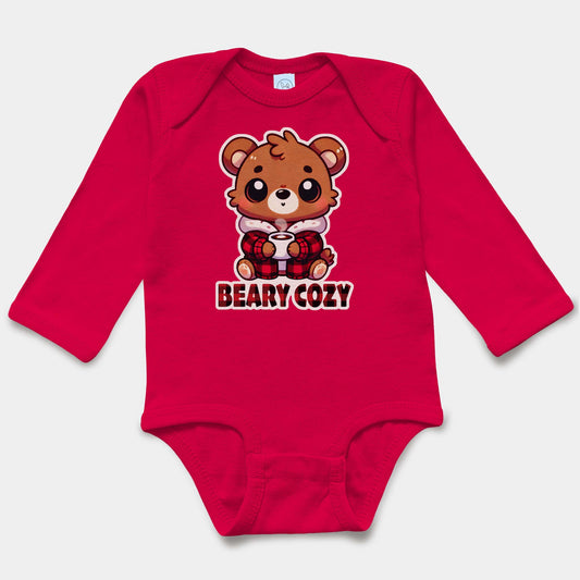 'Beary Cozy' Baby Long Sleeve Bodysuit