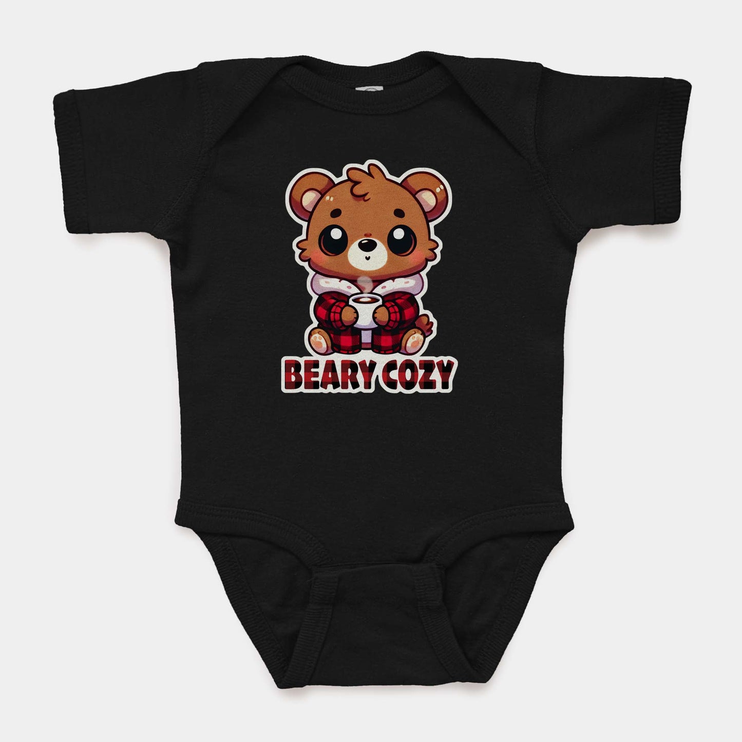 'Beary Cozy' Baby Short Sleeve Bodysuit