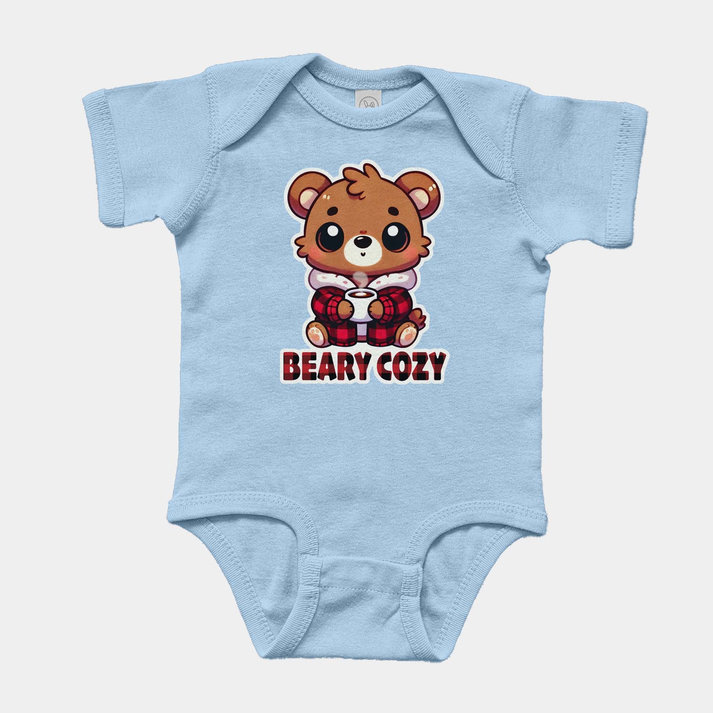 'Beary Cozy' Baby Short Sleeve Bodysuit