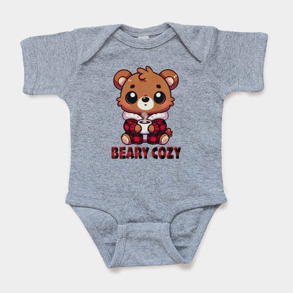 'Beary Cozy' Baby Short Sleeve Bodysuit