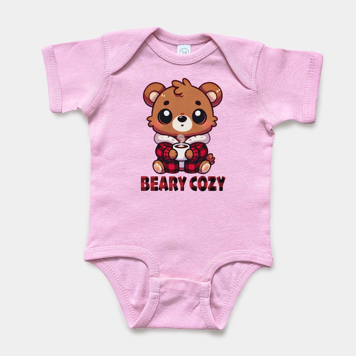 'Beary Cozy' Baby Short Sleeve Bodysuit