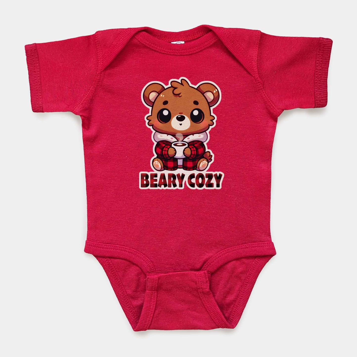 'Beary Cozy' Baby Short Sleeve Bodysuit