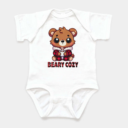 'Beary Cozy' Baby Short Sleeve Bodysuit