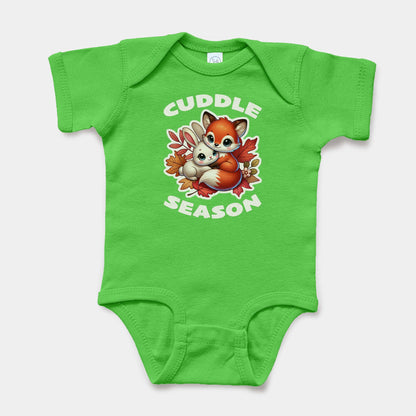 'Cuddle Season' Baby Short Sleeve Bodysuit