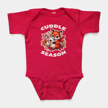 'Cuddle Season' Baby Short Sleeve Bodysuit