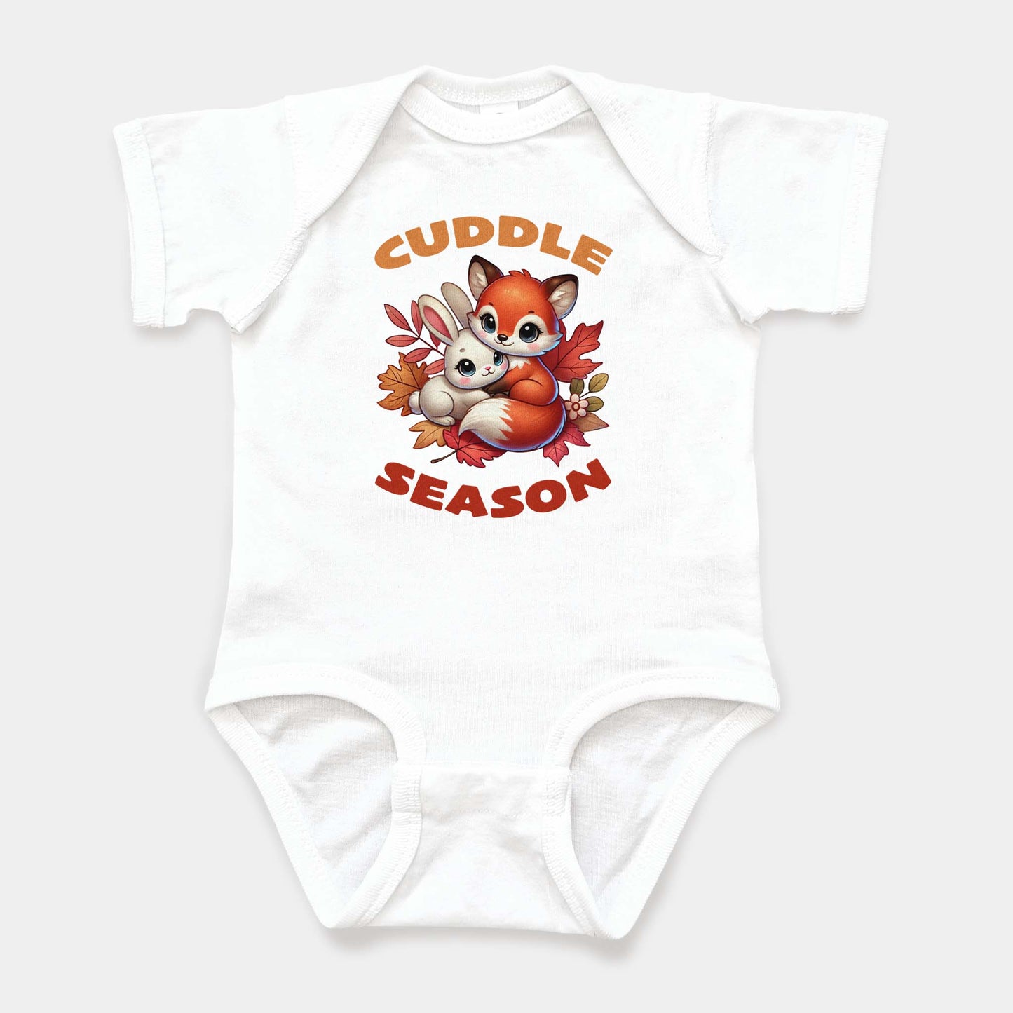 'Cuddle Season' Baby Short Sleeve Bodysuit