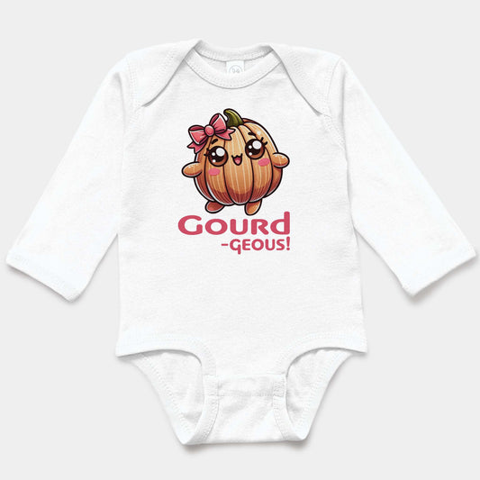 'GOURD-geous!' Baby Long Sleeve Bodysuit