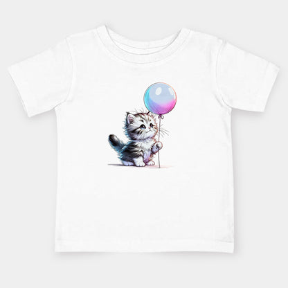 Kitten & Balloon Baby Tee