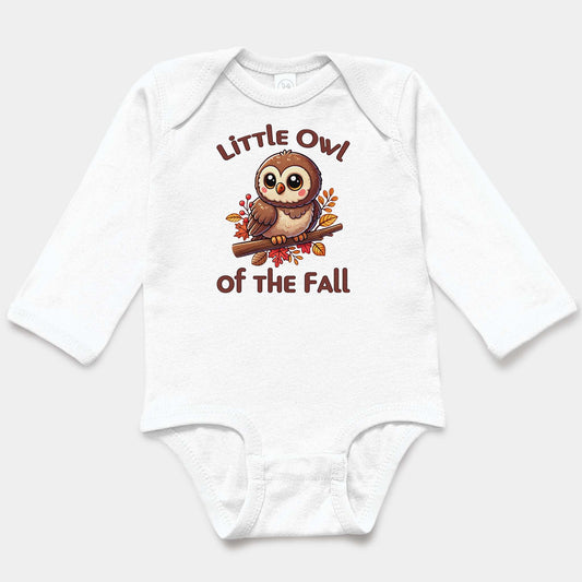 'Little Owl' Baby Long Sleeve Bodysuit