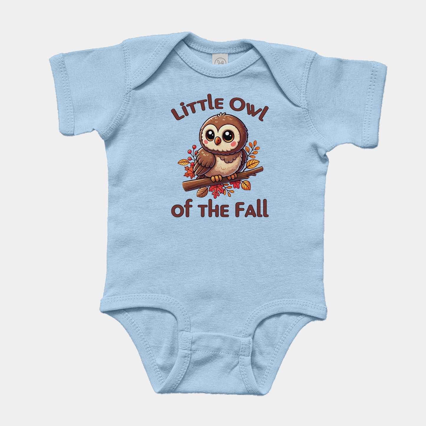 'Little Owl' Baby Short Sleeve Bodysuit