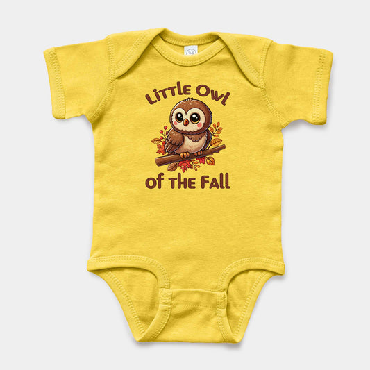 'Little Owl' Baby Short Sleeve Bodysuit