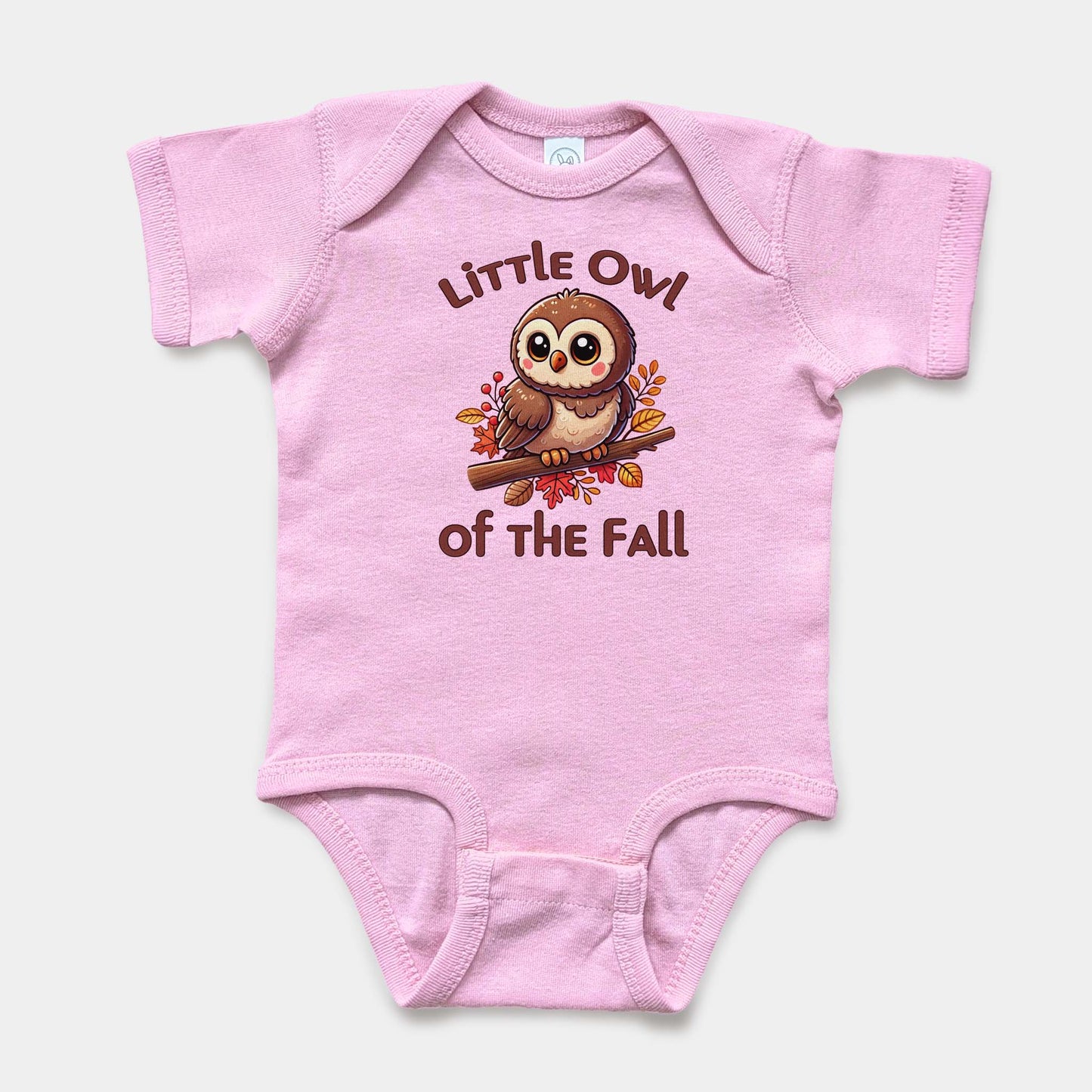 'Little Owl' Baby Short Sleeve Bodysuit