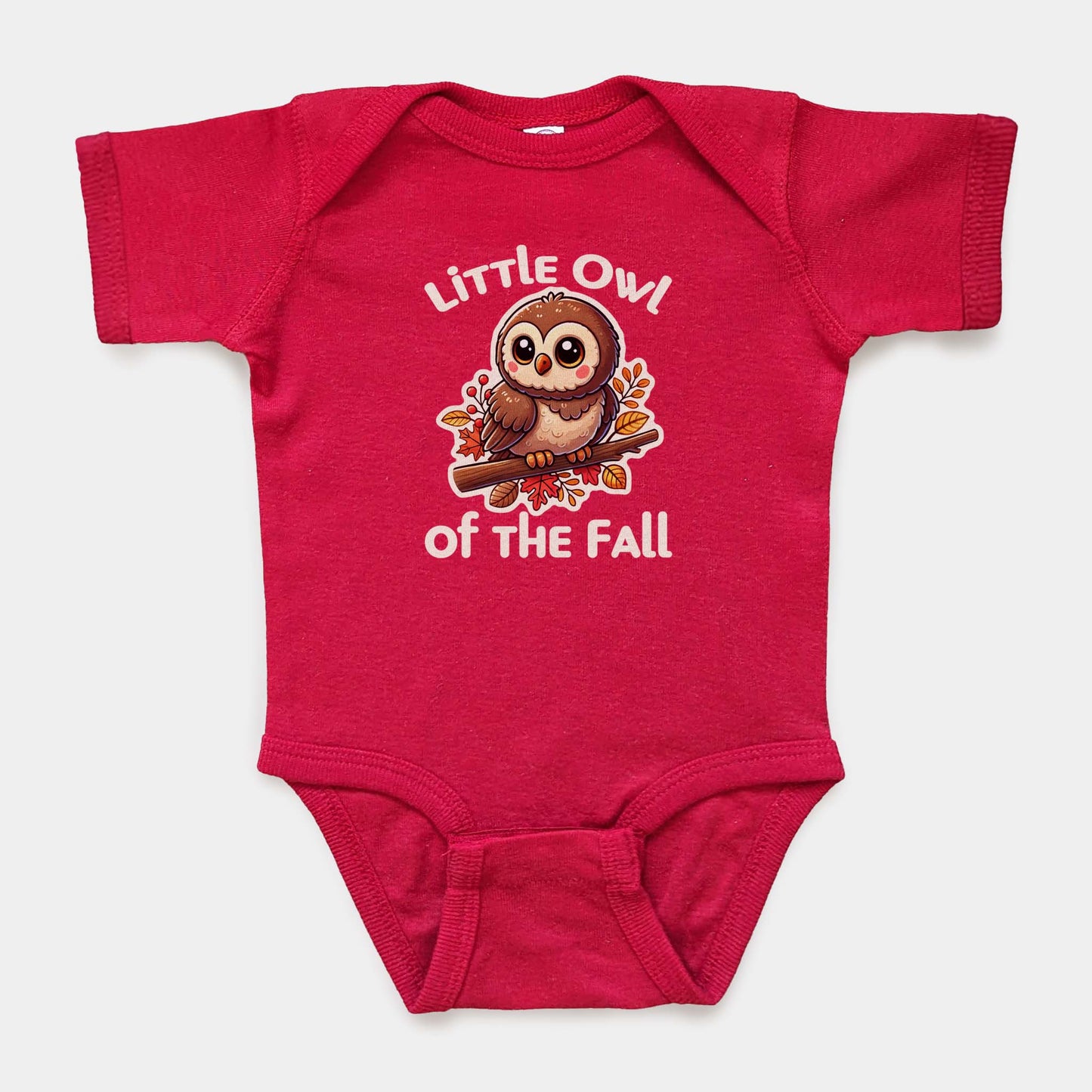 'Little Owl' Baby Short Sleeve Bodysuit