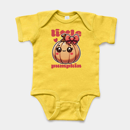 'Little Pumpkin' Baby Short Sleeve Bodysuit