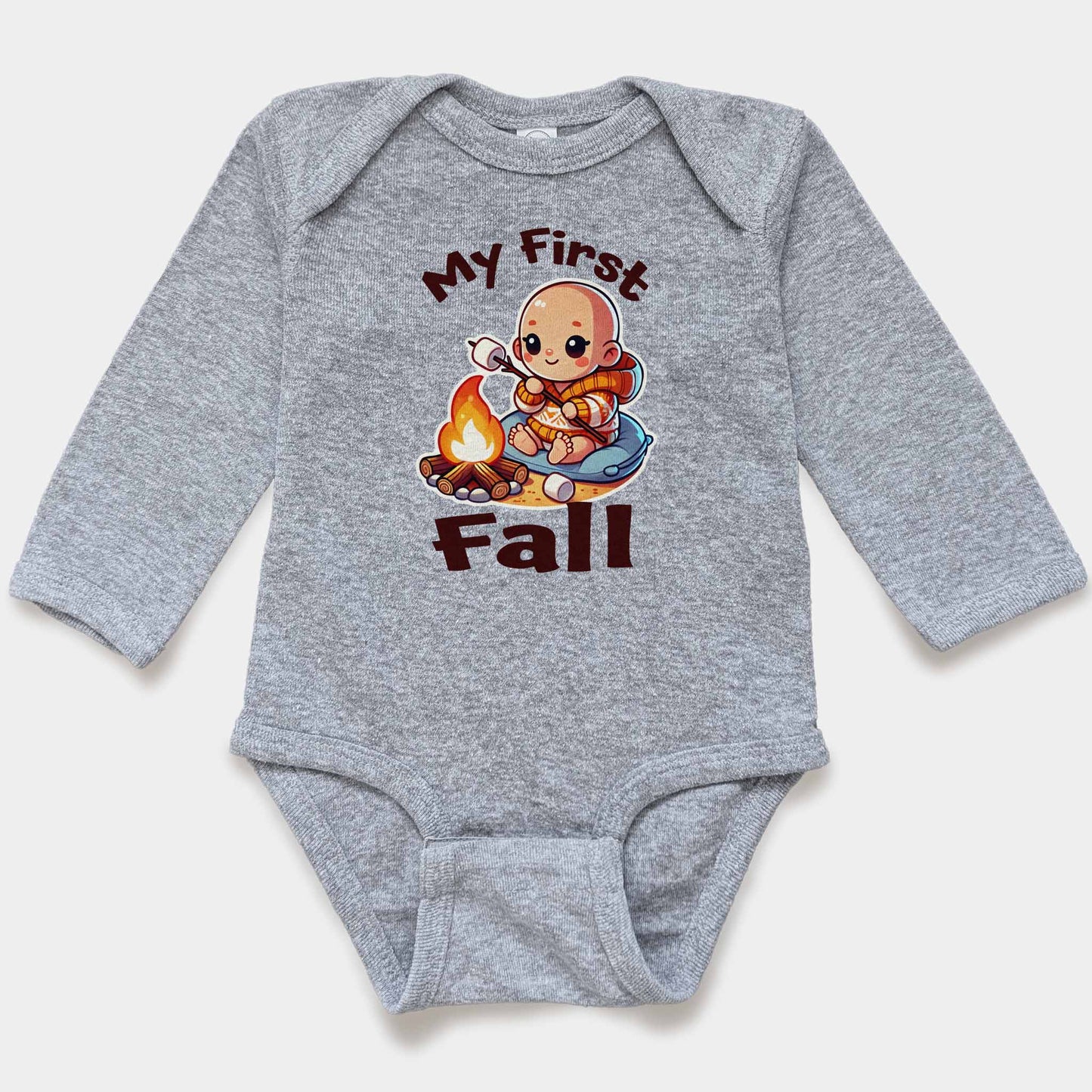 'My First Fall' Long Sleeve Bodysuit