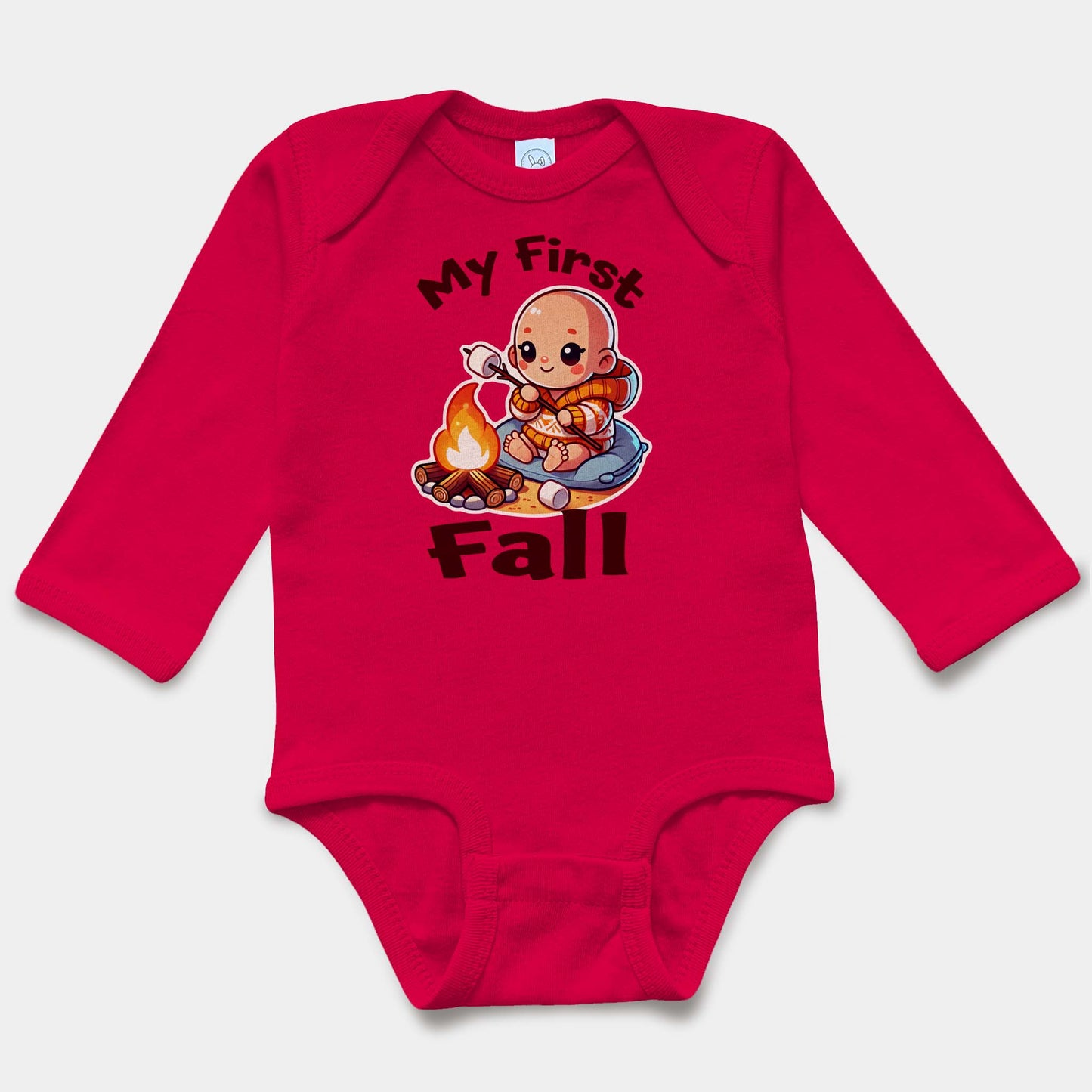 'My First Fall' Long Sleeve Bodysuit