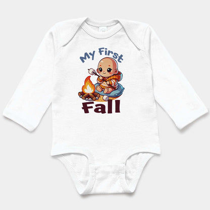 'My First Fall' Long Sleeve Bodysuit