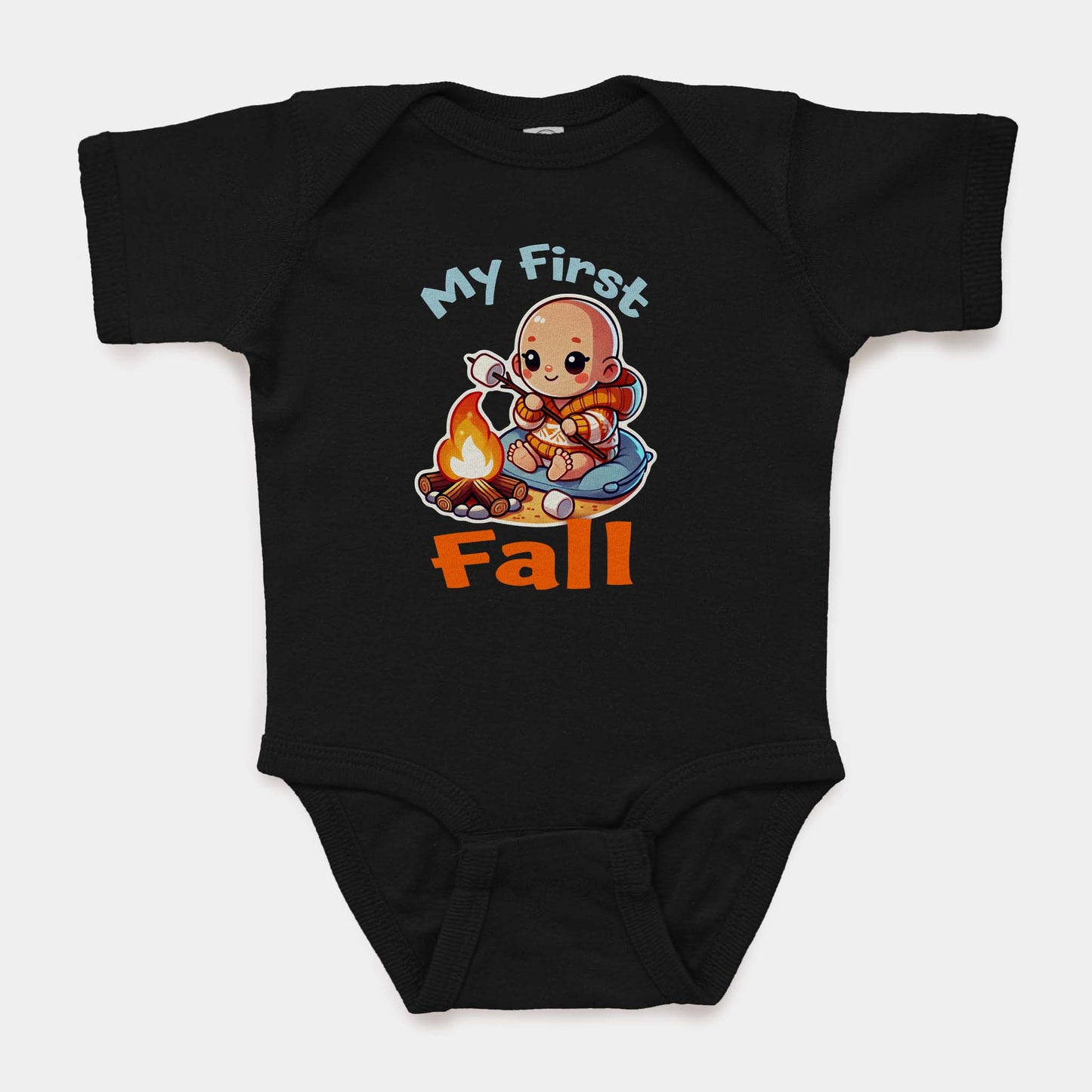 'My First Fall' Short Sleeve Bodysuit