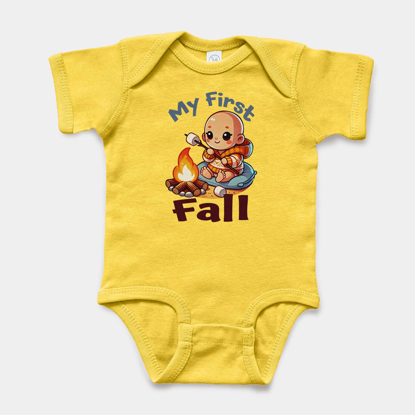 'My First Fall' Short Sleeve Bodysuit