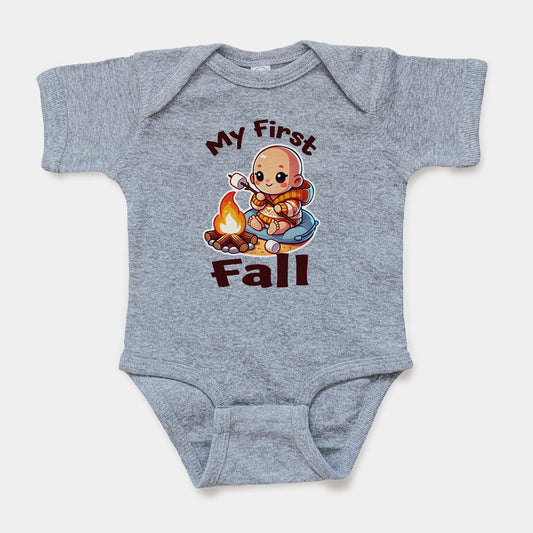 'My First Fall' Short Sleeve Bodysuit