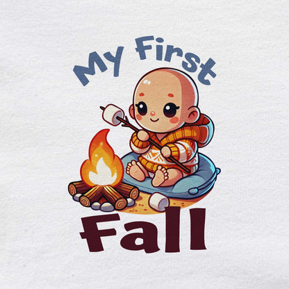 'My First Fall' Short Sleeve Bodysuit